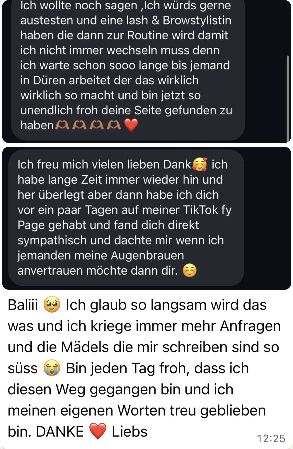 WhatsApp-Nachricht einer Lash Code Absolventin (4)