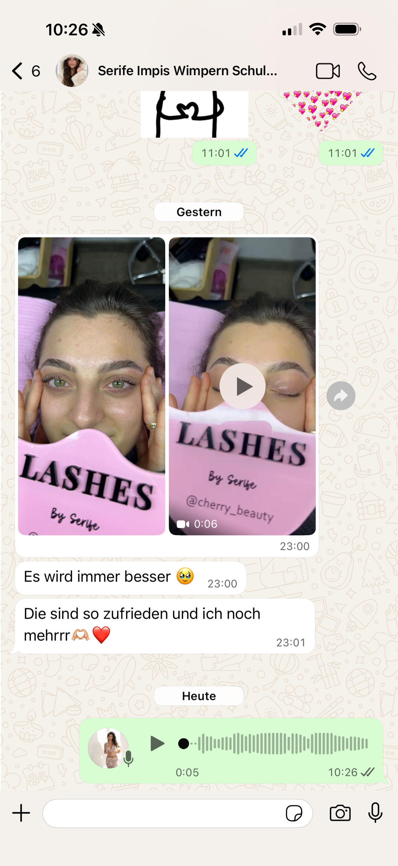 WhatsApp-Nachricht einer Lash Code Absolventin (7)